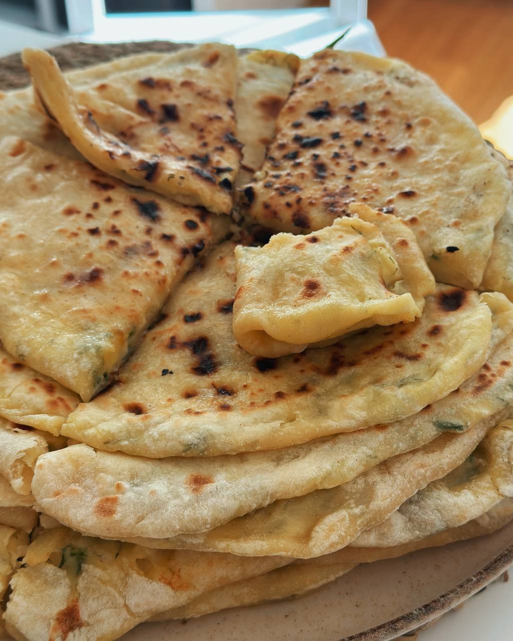 Балкарские хычины с картофелем и сыром