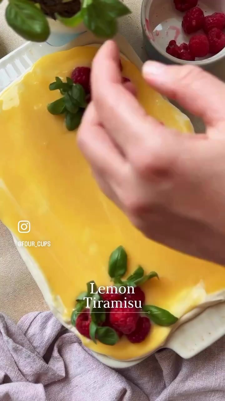 Лимонный тирамису